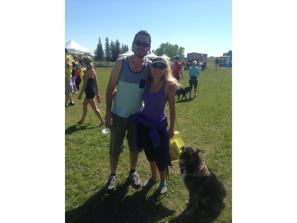 Dan and I at the Calgary Humane Society's annual dog jog